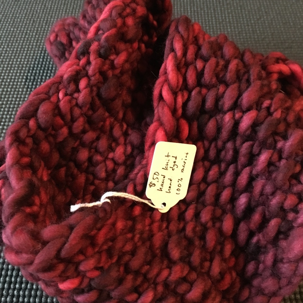Super soft chunky hand knit cowl